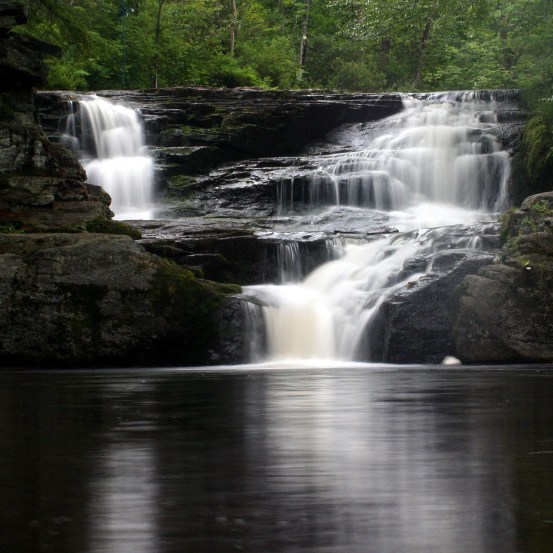 Choke Creek Falls in the Pinchot (formerly Lackawanna) State Forest